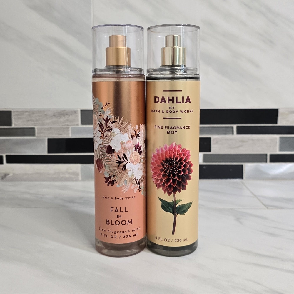 Bath & Body Works Fall in Bloom & Dahlia Bundle